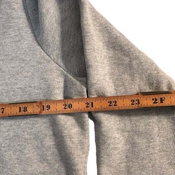 The North Face Womens Hoodie Gray Pink Logo Long Sleeve Pullover Sweatshirt Sz L - Picture 11 of 12